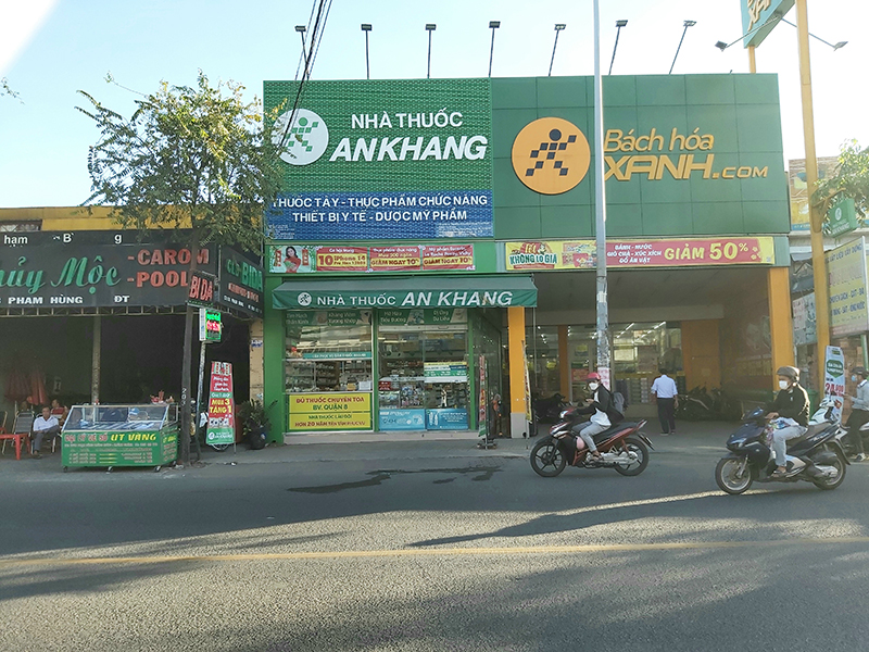 Nhà thuốc An Khang tại C7/3 Đường Phạm Hùng, Xã Bình Hưng, Huyện Bình Chánh, Tp. Hồ Chí Minh (Gần trung tâm thương mại Satra Phạm Hùng)